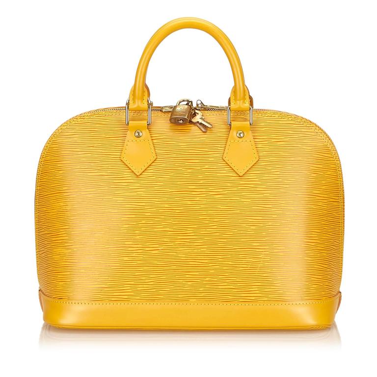 Louis Vuitton Alma Pm Yellow Jacket