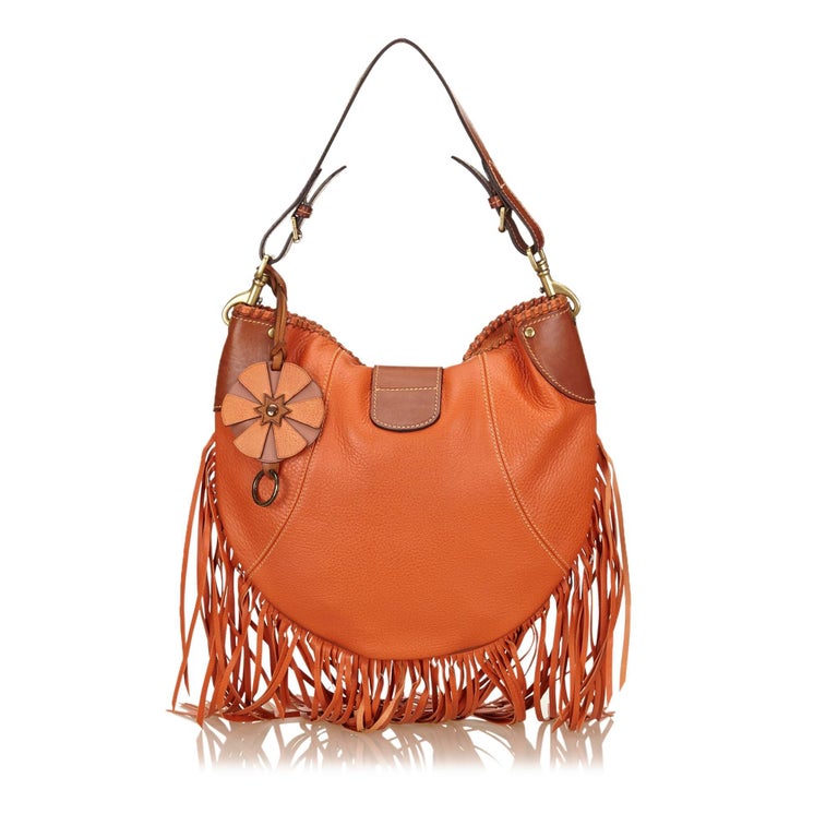 Mulberry Orange Fringed Leather Shoulder Bag For At 1stdibs Mulberry Orange Fringed Leather Shoulder Bag In Good Condition For Orlando Fl