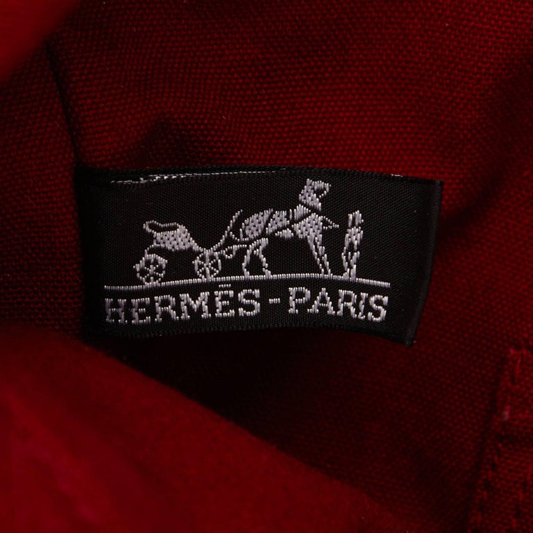 Hermes Red Fourre Tout Cabas For Sale at 1stdibs