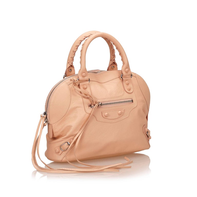 Balenciaga Pink Classic Bowling Bag For Sale at 1stDibs | balenciaga ...