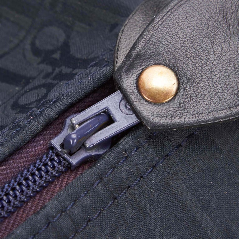 Dior Blue Oblique Canvas Travel Bag at 1stdibs