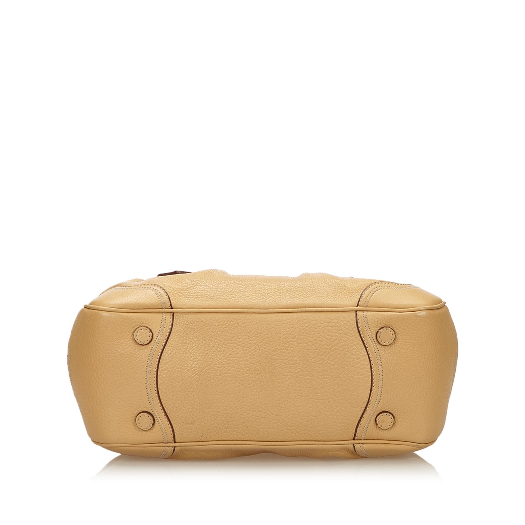 Women's Prada Brown Leather Shoulder Bag