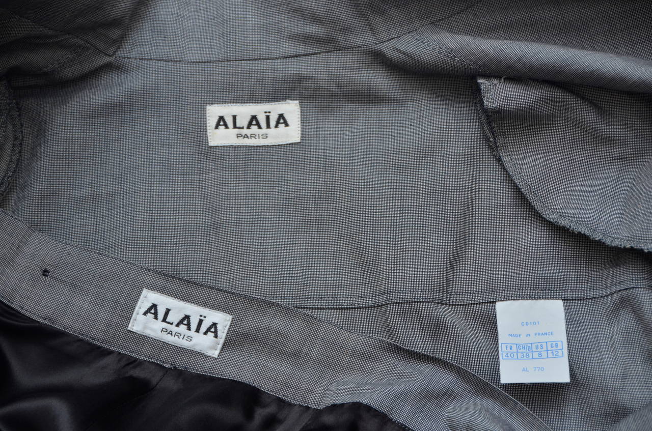 Azzedine Alaia Vintage Suit, Early 1980s 1