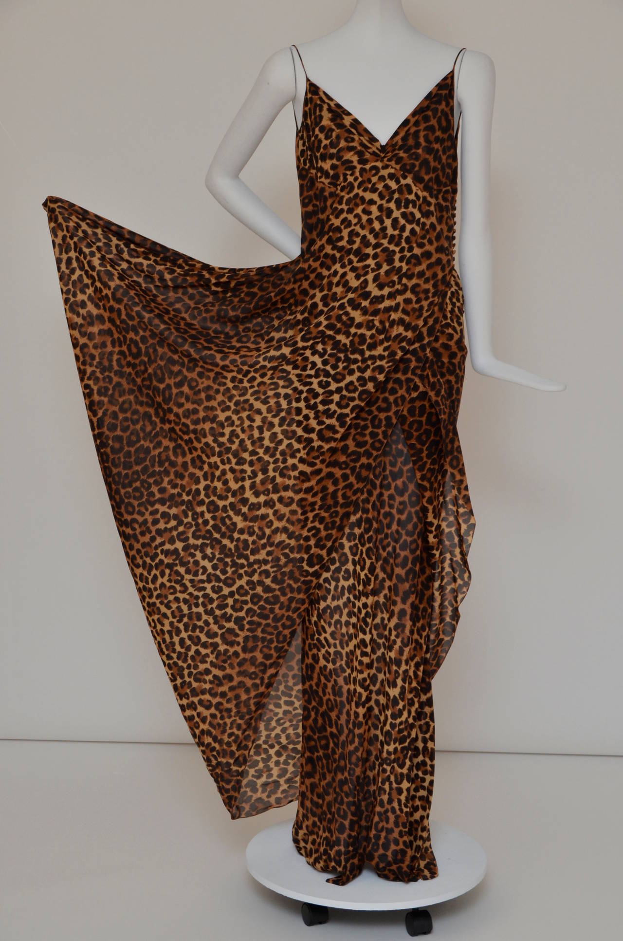 John  Galliano Animal Print Dress  New In New Condition In New York, NY
