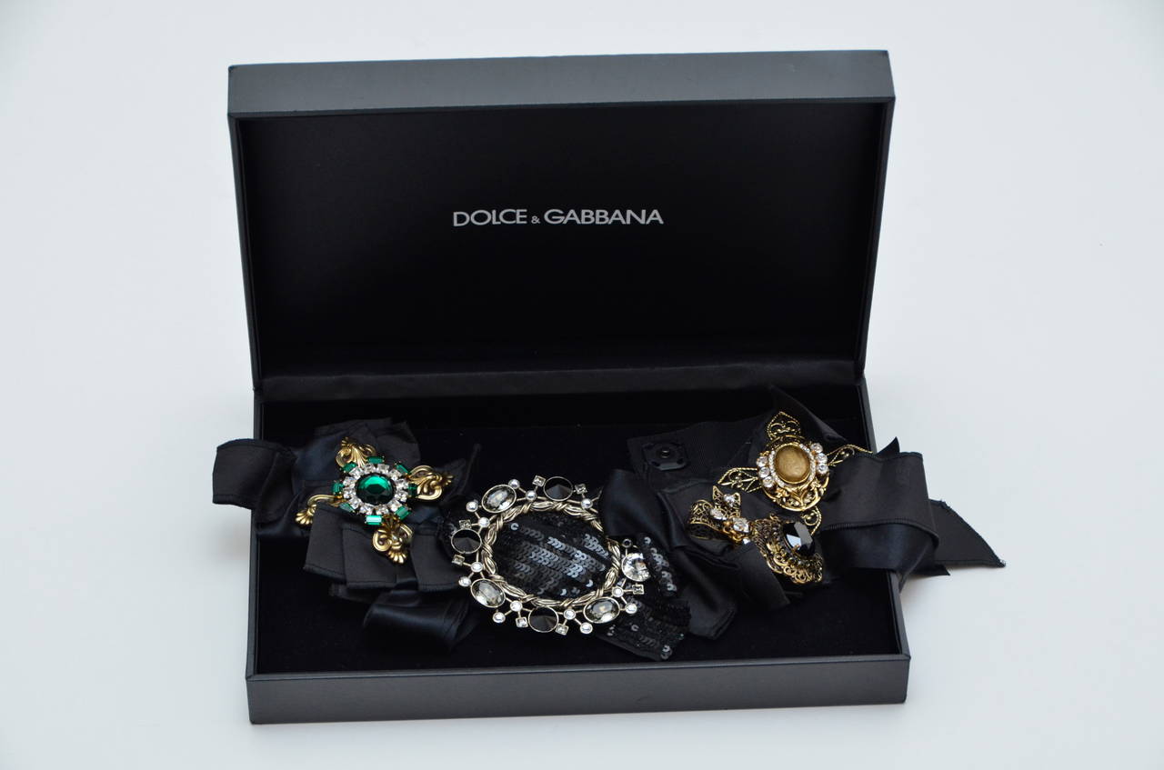 DOLCE & GABBANA Iconic Runway Belt With Swarovski Crystals Mint 2