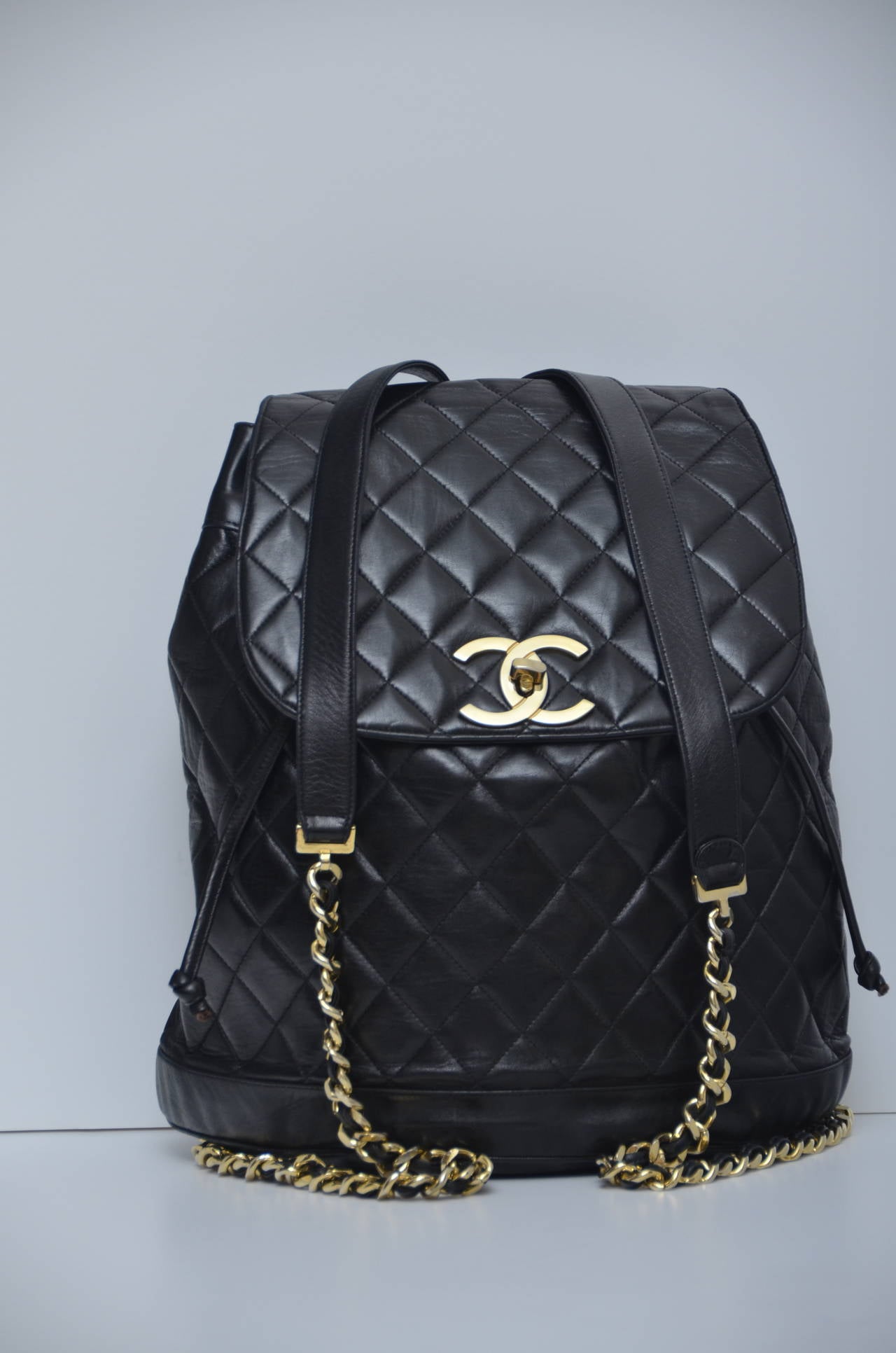 chanel backpack size