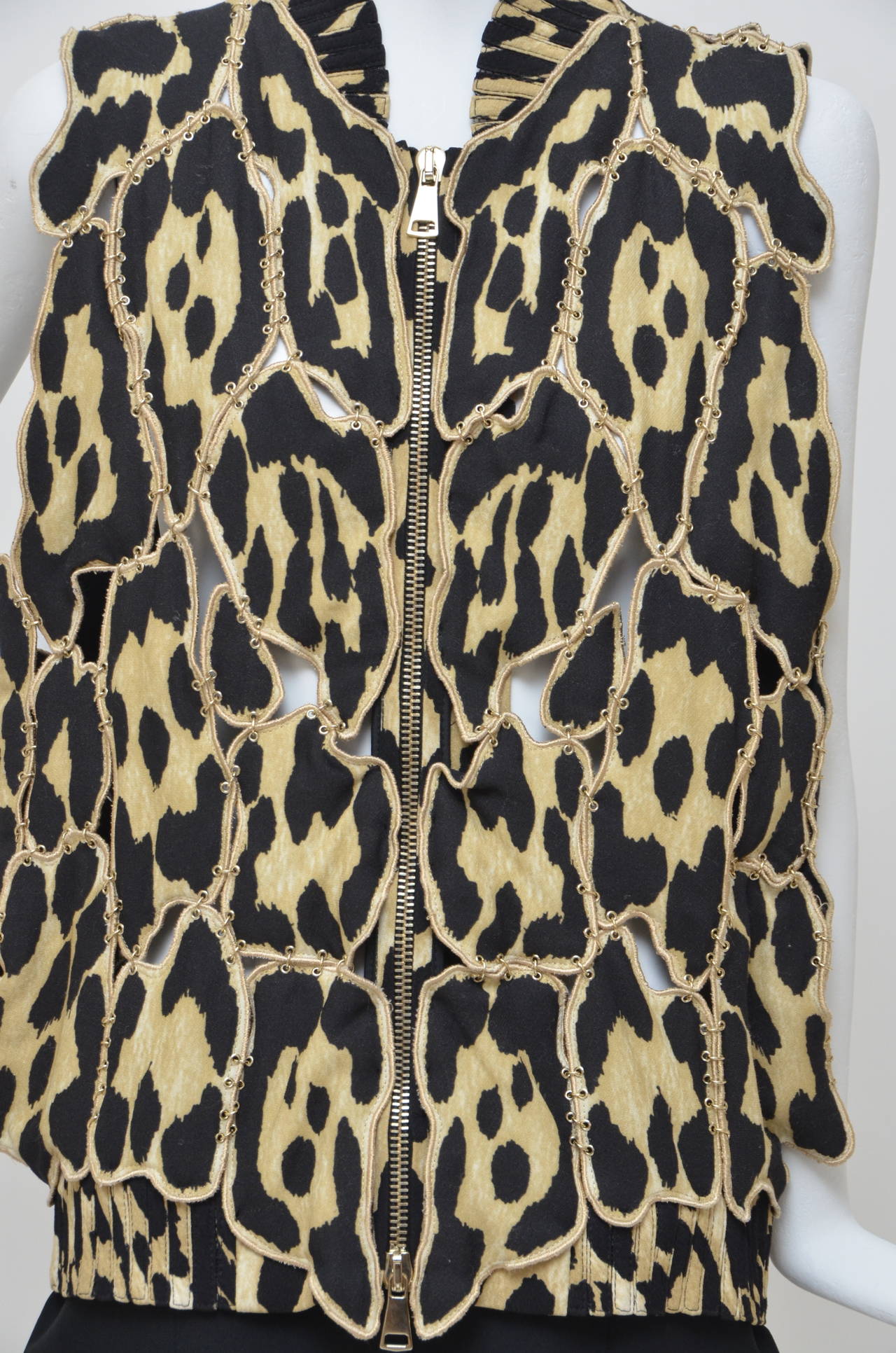 Givenchy Leopard Print Coat Dress Runway