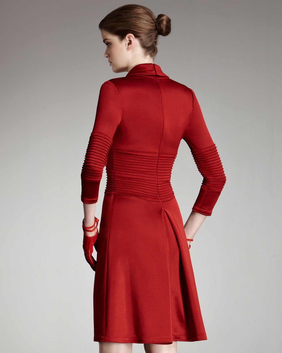 Ralph Rucci - Chado  « rouge »  Robe Ponte « Lipstick » à fermeture éclair à l'avant, automne 2011    en vente 4