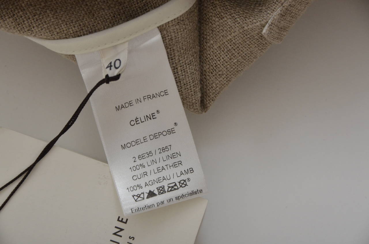 Celine Paris 2010 Runway Linen Dress Nouveau 1