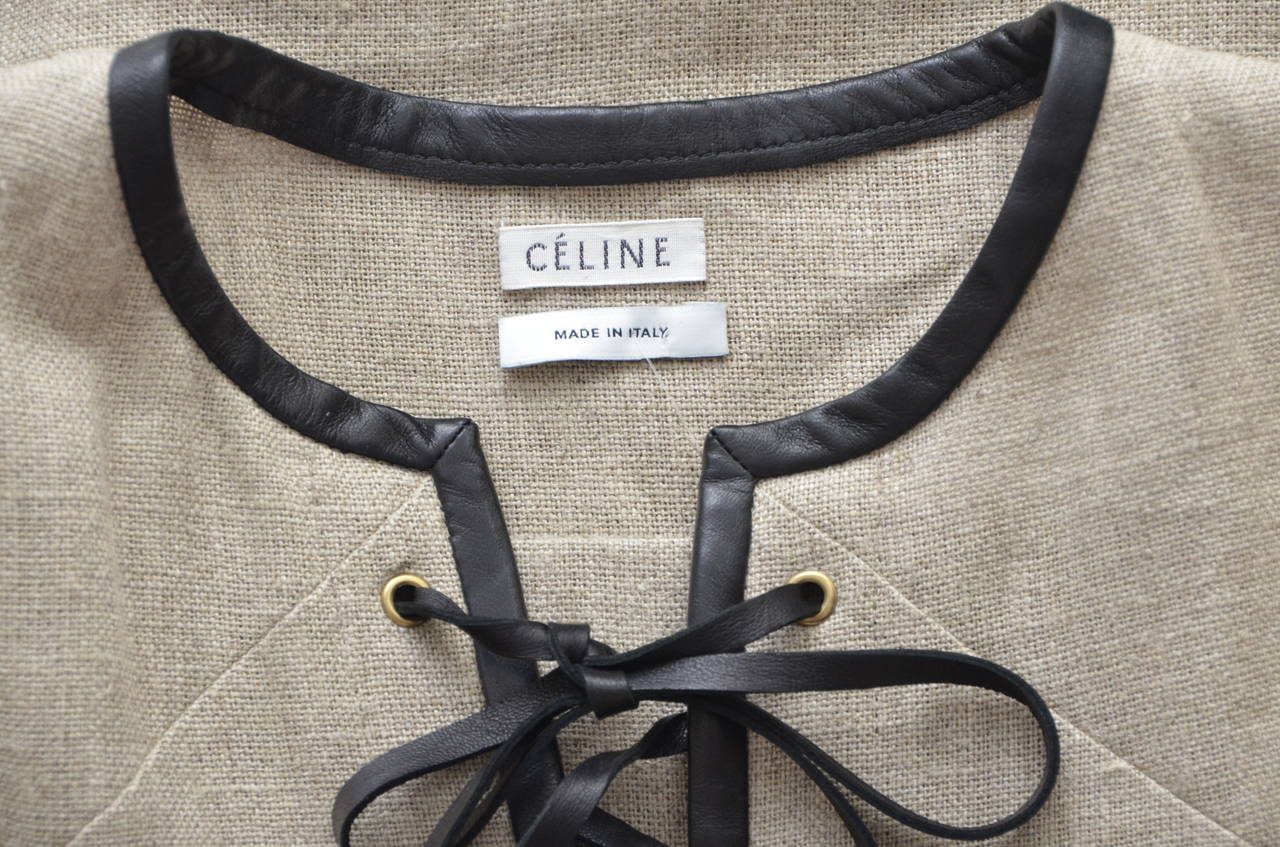 Celine Paris 2010 Runway Linen Dress Nouveau 2