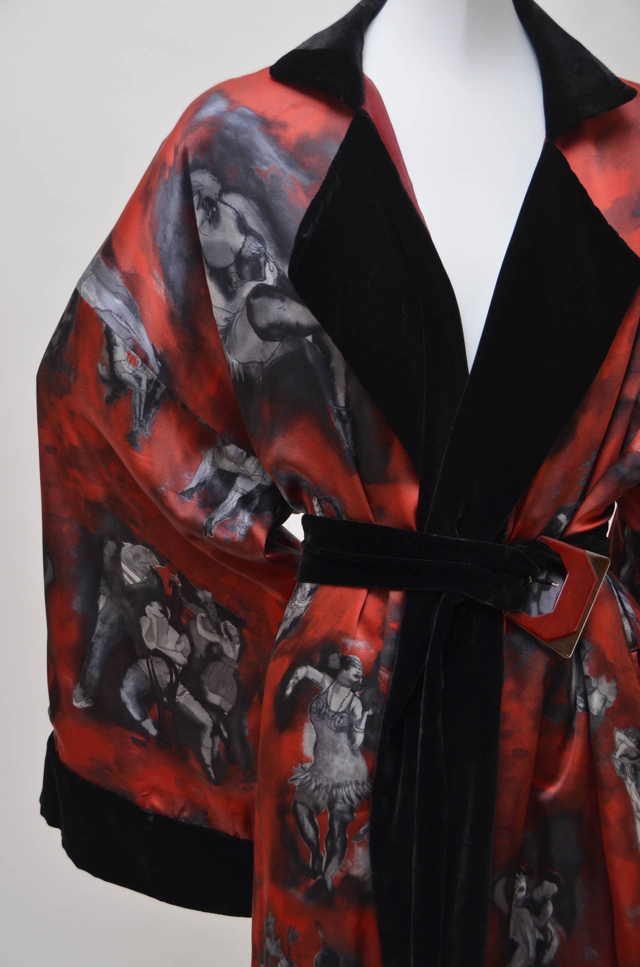 Women's Jean Paul Gaultier Femme Kimono Dress NEW