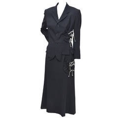 Amazing Yohji Yamamoto Black Suit Mint 9