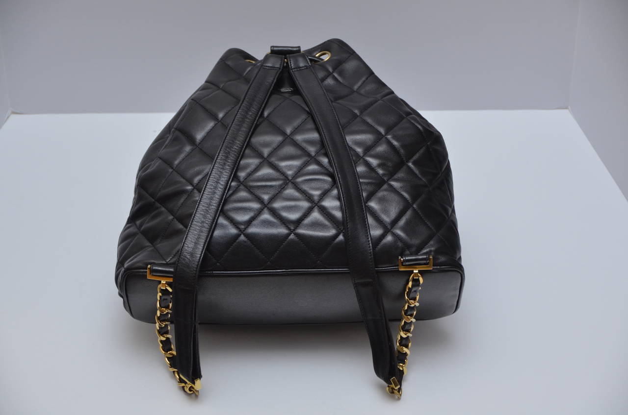 Women's Chanel Vintage Lambskin Backpack Mint