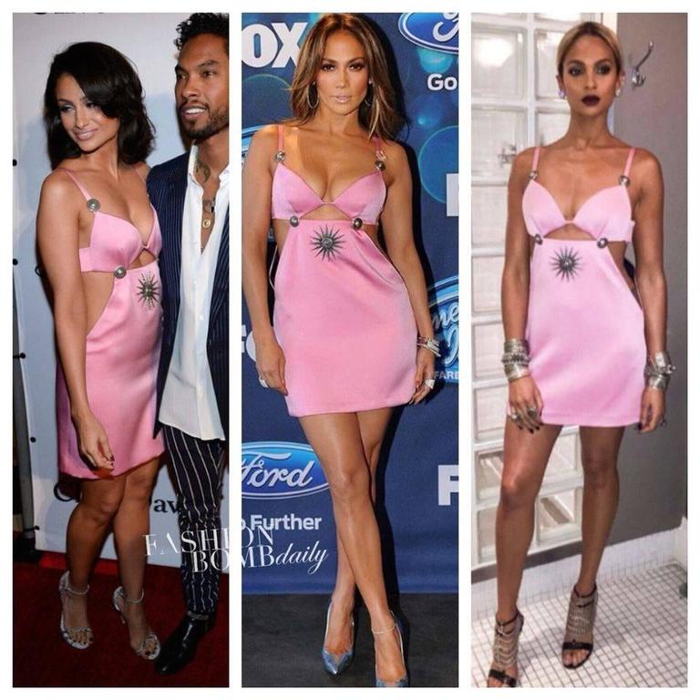 Pink Fausto Puglisi 2016 Embellished Mini Dress Seen On Jennifer Lopez NEW  at 1stDibs | jennifer lopez pink mini dress