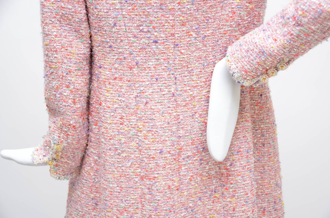 Women's Chanel Pink Boucle Coat  Runway '97