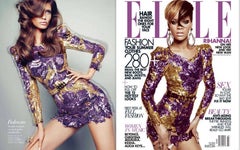 Balmain Runway 2010 Purple Gold Embelished Dress  Mint  38FR