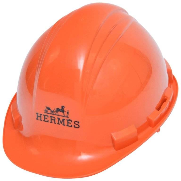Hermes Limited Edition Orange Construction Helmet Hat Toronto, 2008