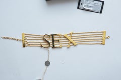 Dolce & Gabbana 2003 "SEX" Choker Necklace NEW WITH BOX AND TAGS