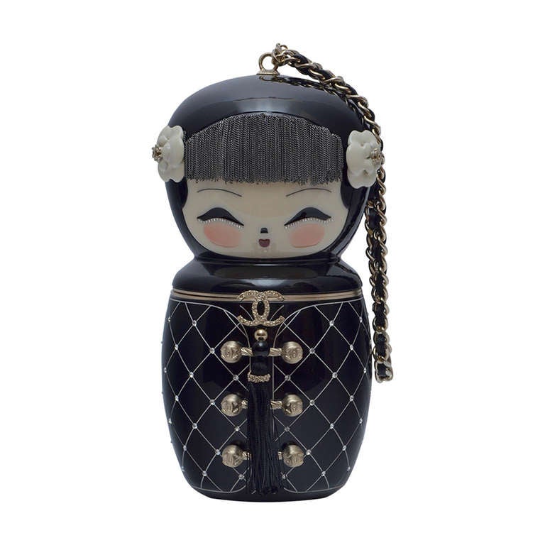 Chanel China Doll Handbag Clutch Paris - Shanghai Collection at 1stdibs
