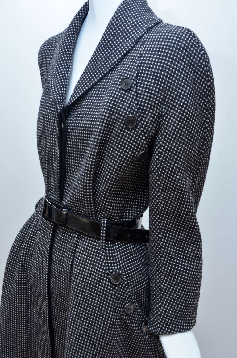 Women's Christian Dior Polka Dot Coat