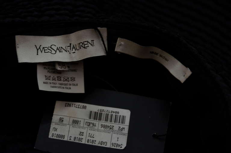 Yves Saint Laurent  Floppy Hat New In New Condition In New York, NY