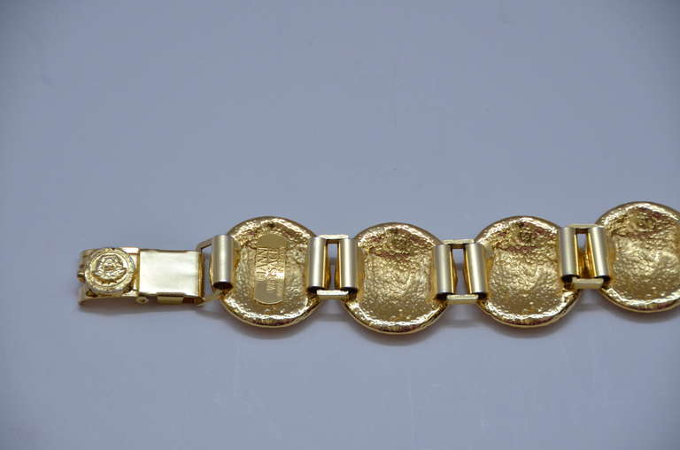 Gianni Versace 6 Medusa Bracelet Mint at 1stdibs