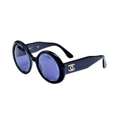 Chanel Vintage Rare "CHANEL PARIS" Sunglasses As Seen On Rihana MINT 12