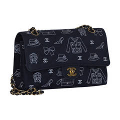 Chanel Iconic  Symbols Double Flap Handbag