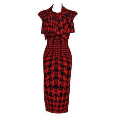 Alexander McQueen Houndstooth Print Dress