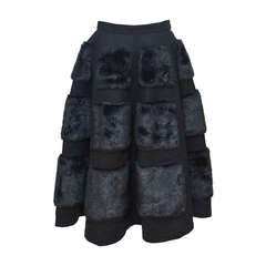 Used Junya Watanabe Comme Des Garcons Faux  Fur  Full Skirt