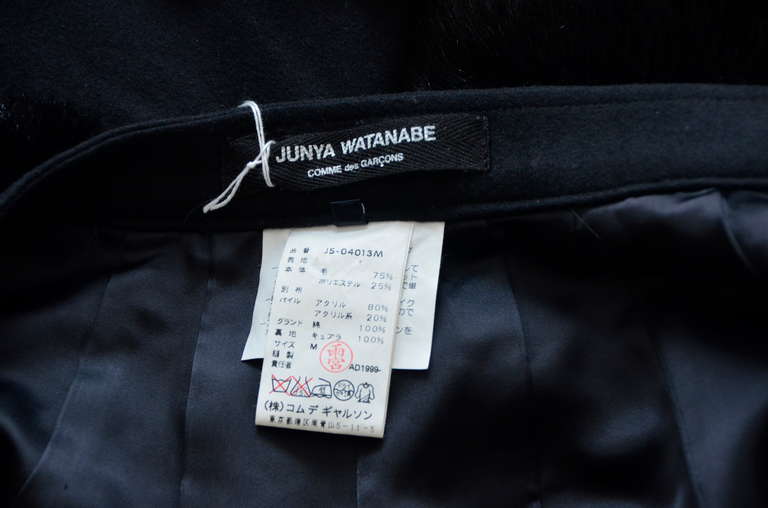Junya Watanabe Comme Des Garcons Faux  Fur  Full Skirt 1