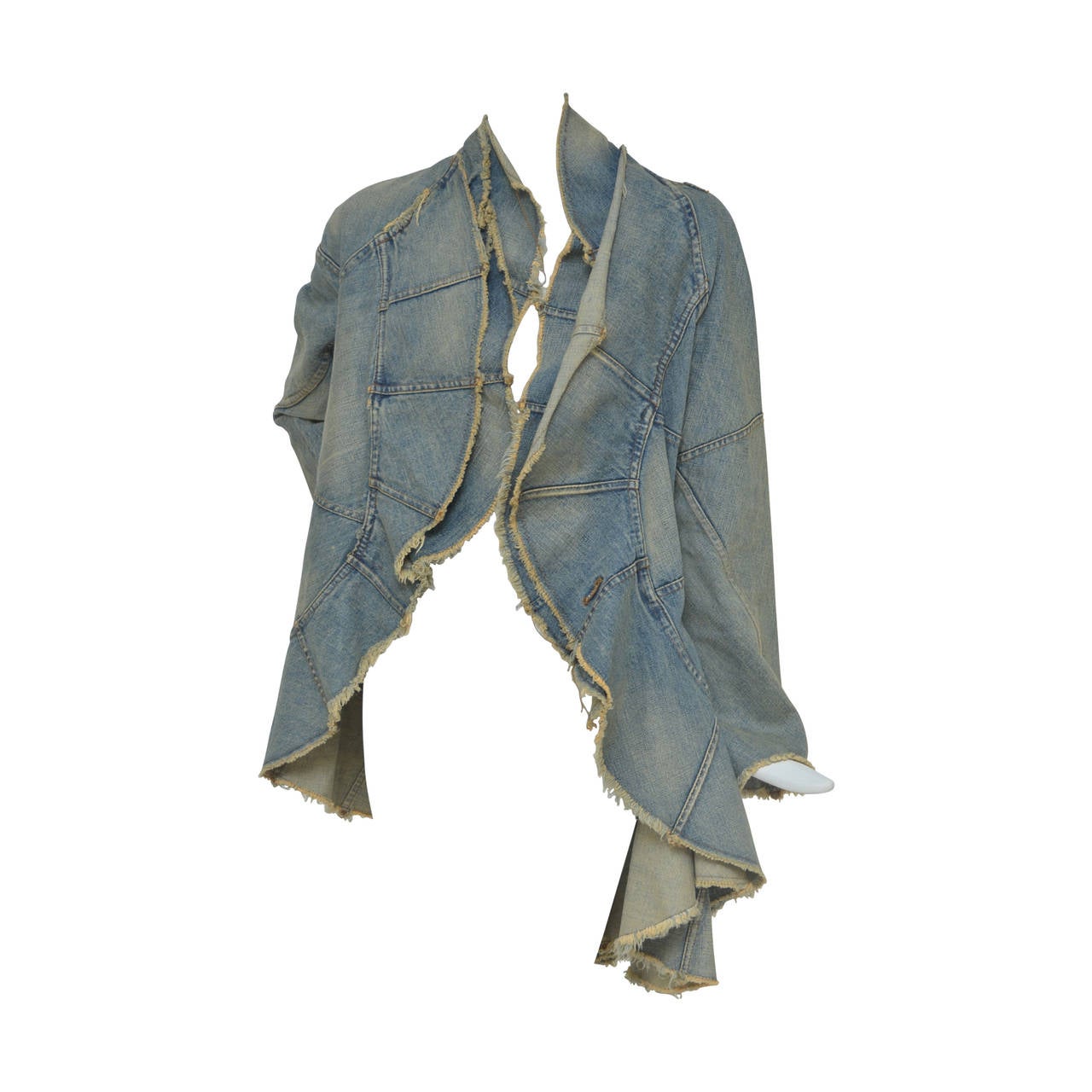 Junya Watanabe Comme Des Garcons Distressed Denim jacket  AD 2001  S