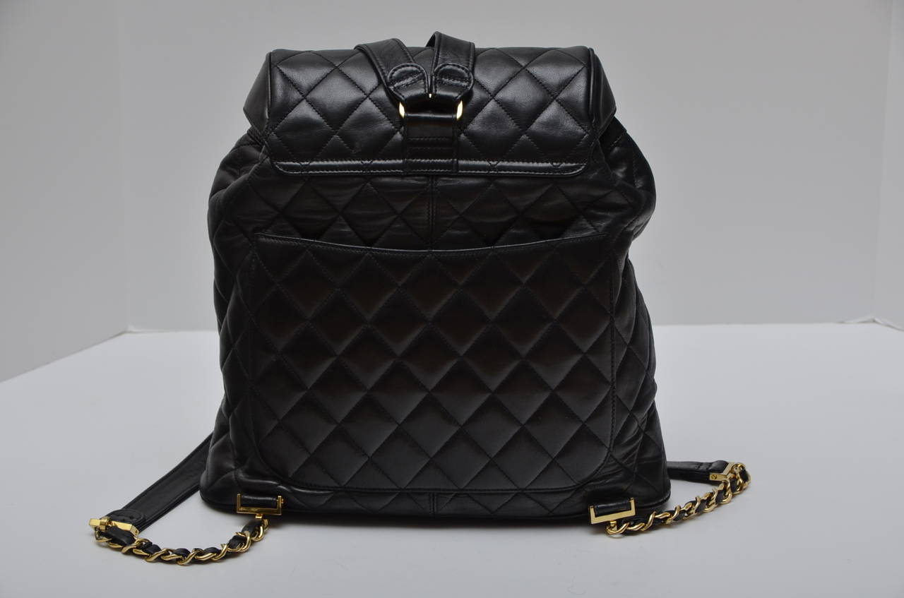 chanel large backpack