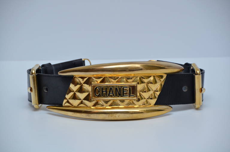 Chanel Massive Rare Vintage Gladiator Belt Seen On Linda Evangelista  90's In Excellent Condition In New York, NY