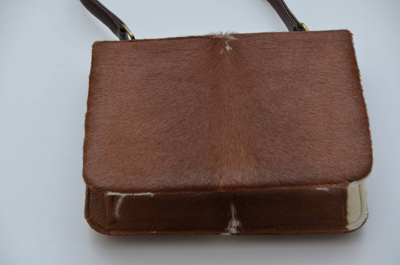 Vintage Mini Pony Hair Handbag.
Handbag measure :W 6, D 2