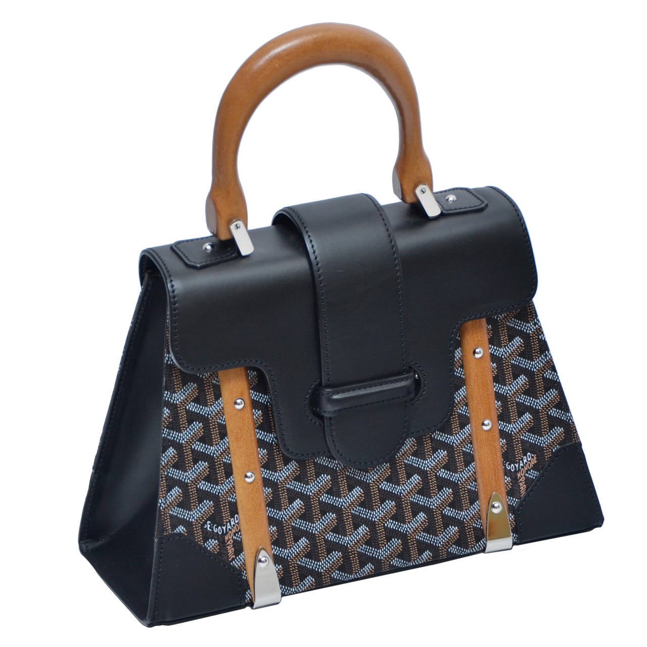 Goyard Saigon Top Handle Bag Leather PM at 1stDibs