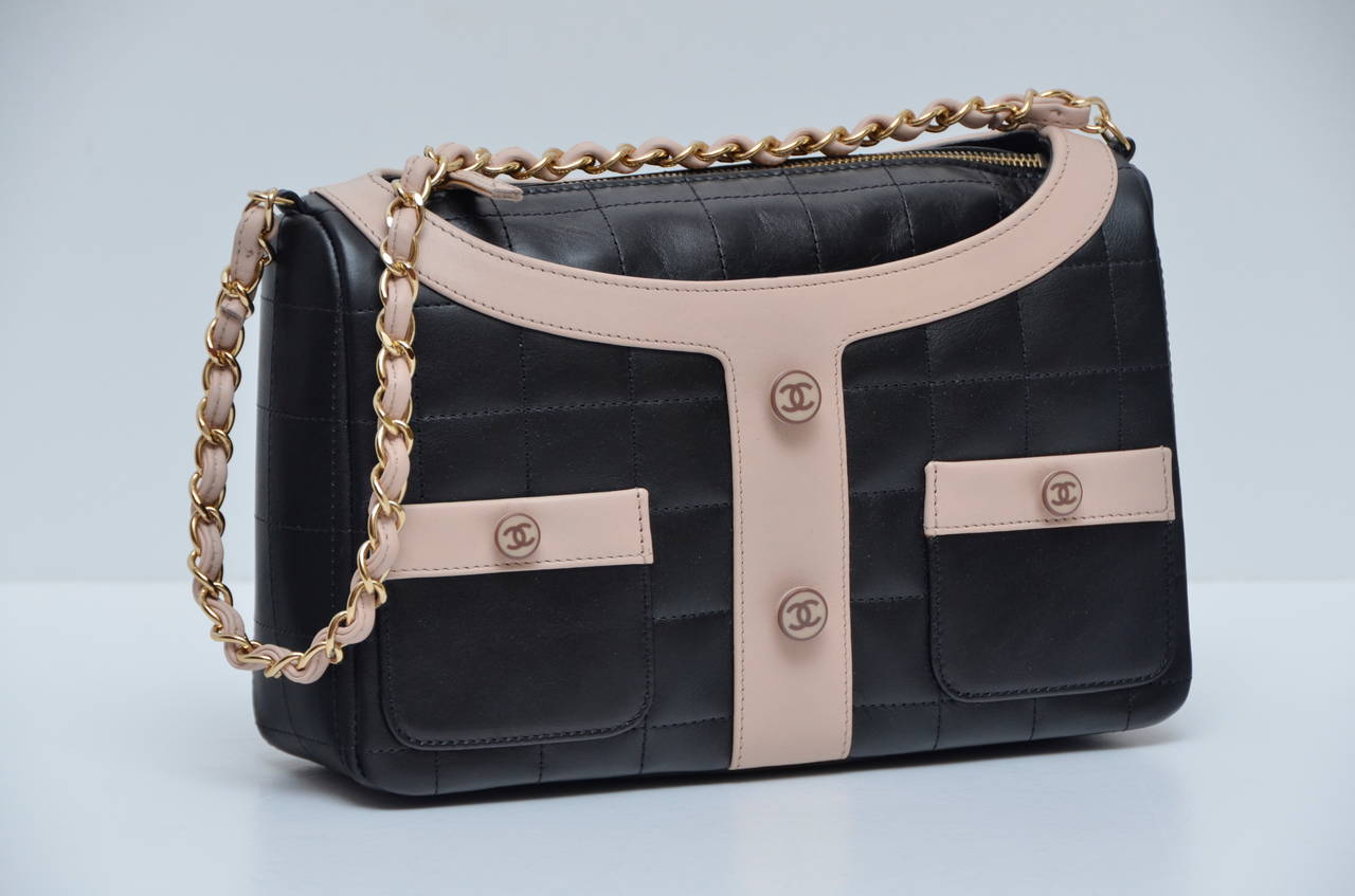 Vintage Iconic  Chanel "Jacket" Handbag   Exhibited At "THE CHANEL LEGEND"  NEW