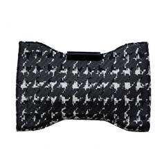 Rare Alexander McQueen Houndstooth Print Clutch Handbag Mint 2