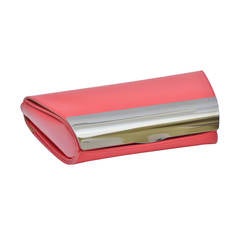 Giuseppe Zanotti Coral  Patent and Metallic Frame Clutch