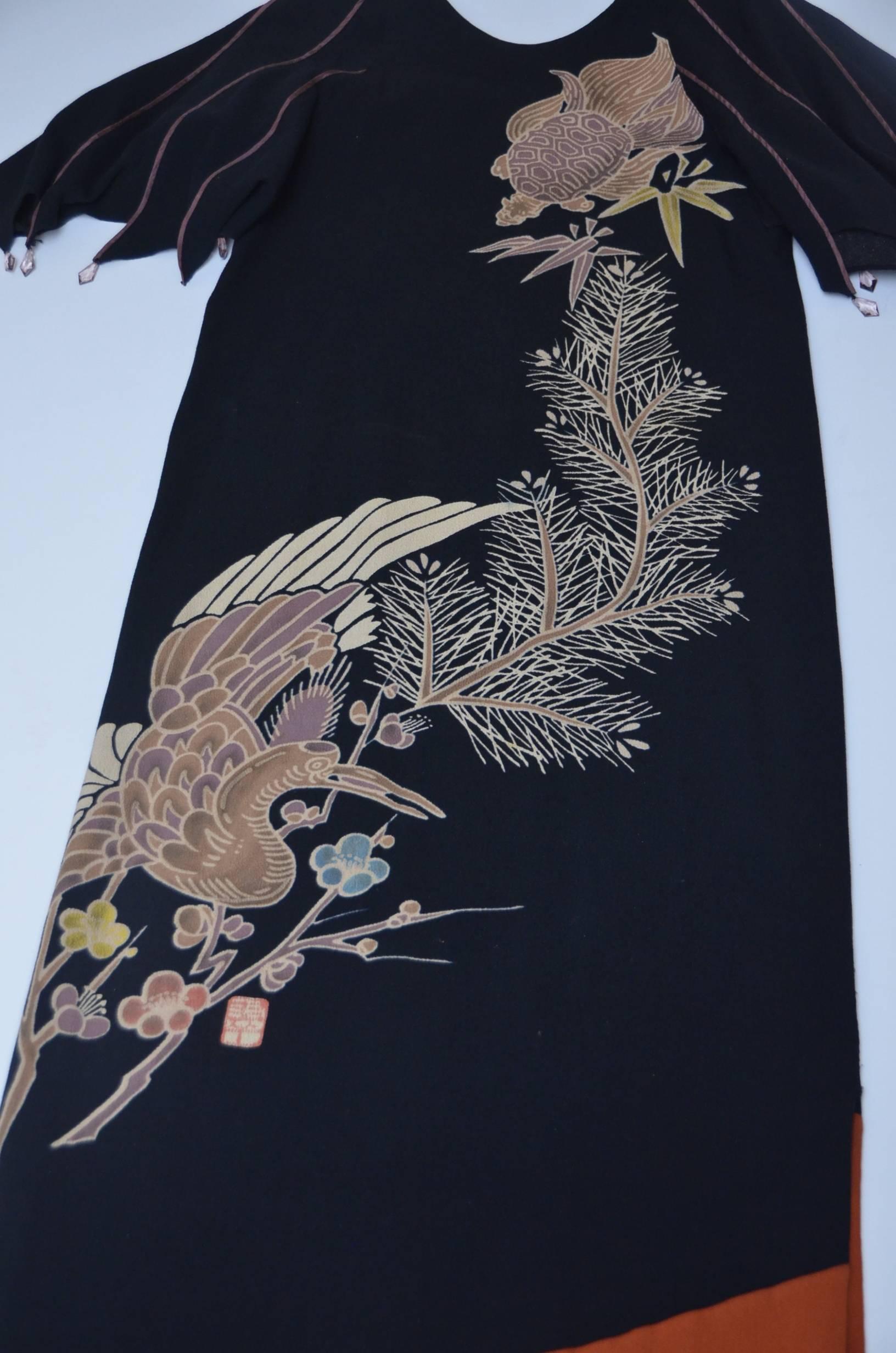 Midori Matsumoto  Robe longue haute couture japonaise des années 1980 Pour femmes 