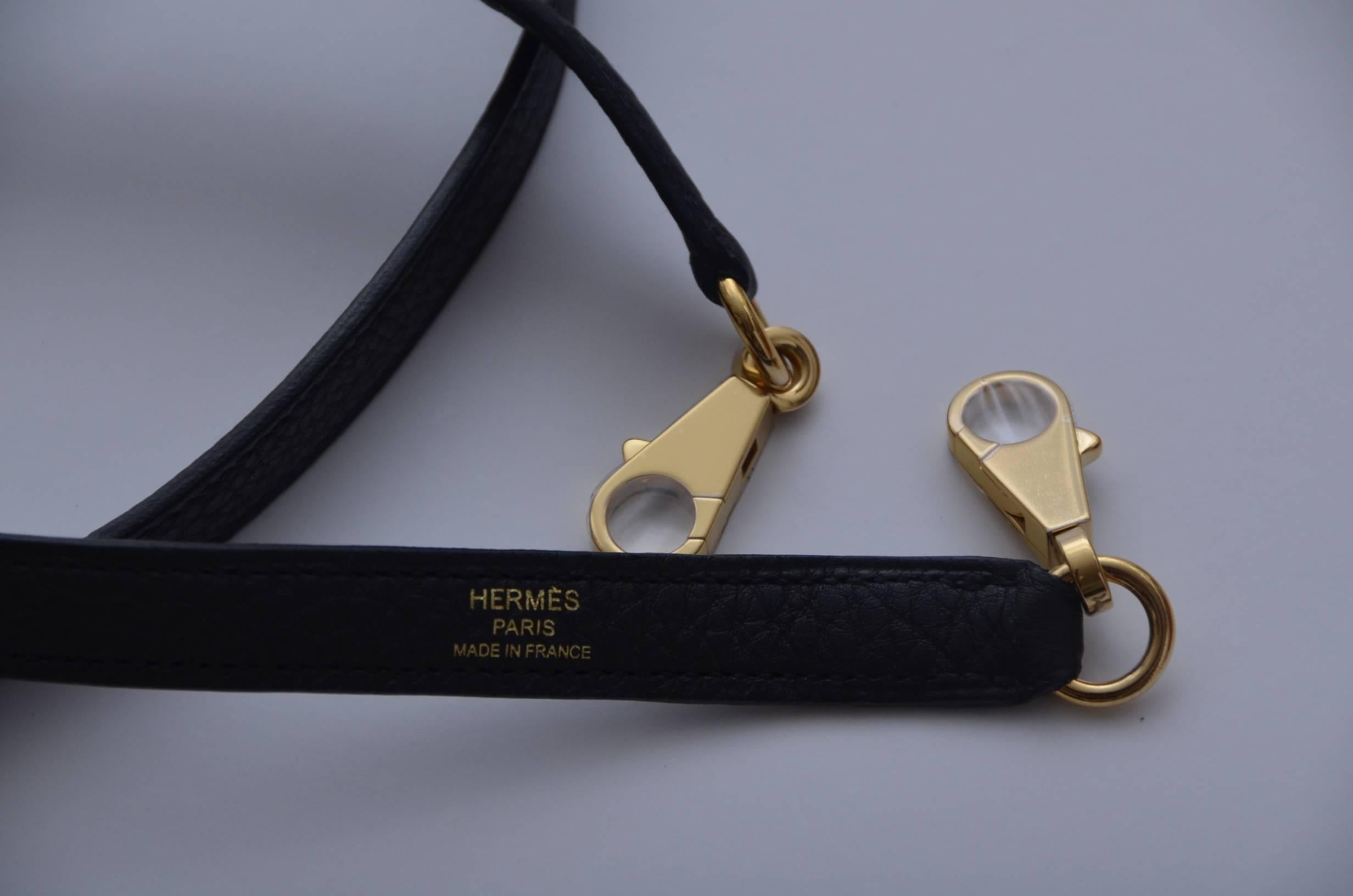 Hermes  Kelly II Retourne 32cm  Black Veau Togo Gold Hardware NEW 3