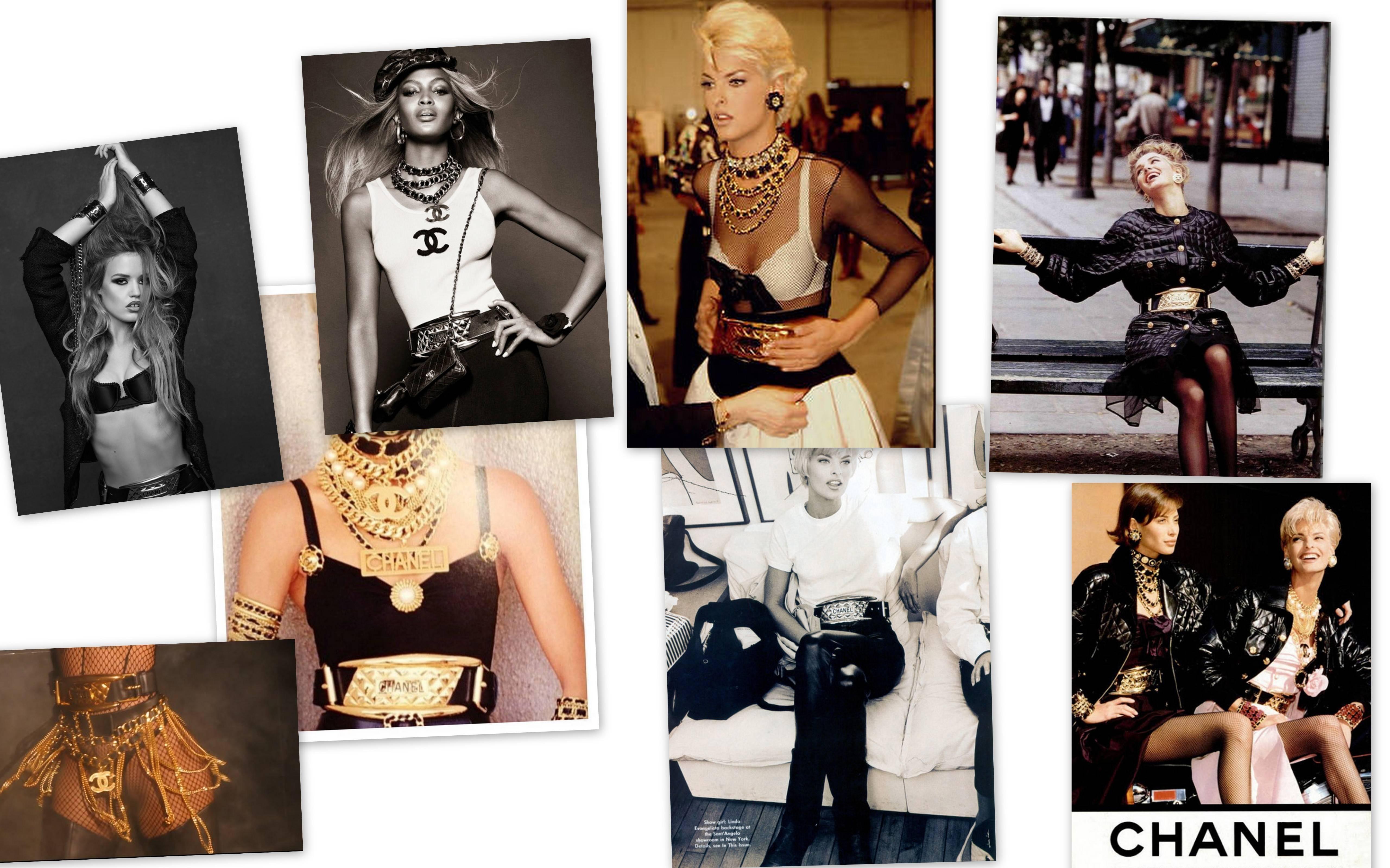 Chanel Massive Rare Vintage Gladiator Belt Seen On Linda Evangelista 90's 2