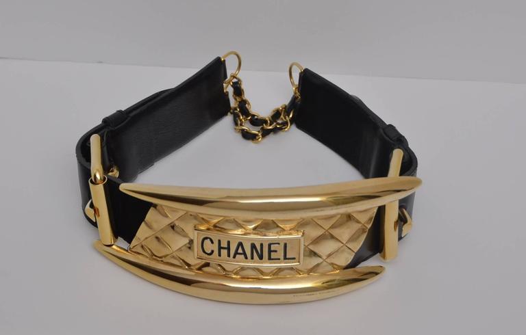 Chanel Rare 1987 Logo Scale Belt