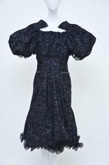 CHANEL 2012 Runway Dress  Tulle Puff Sleeve 38 New Seen On Mira Duma $11, 020