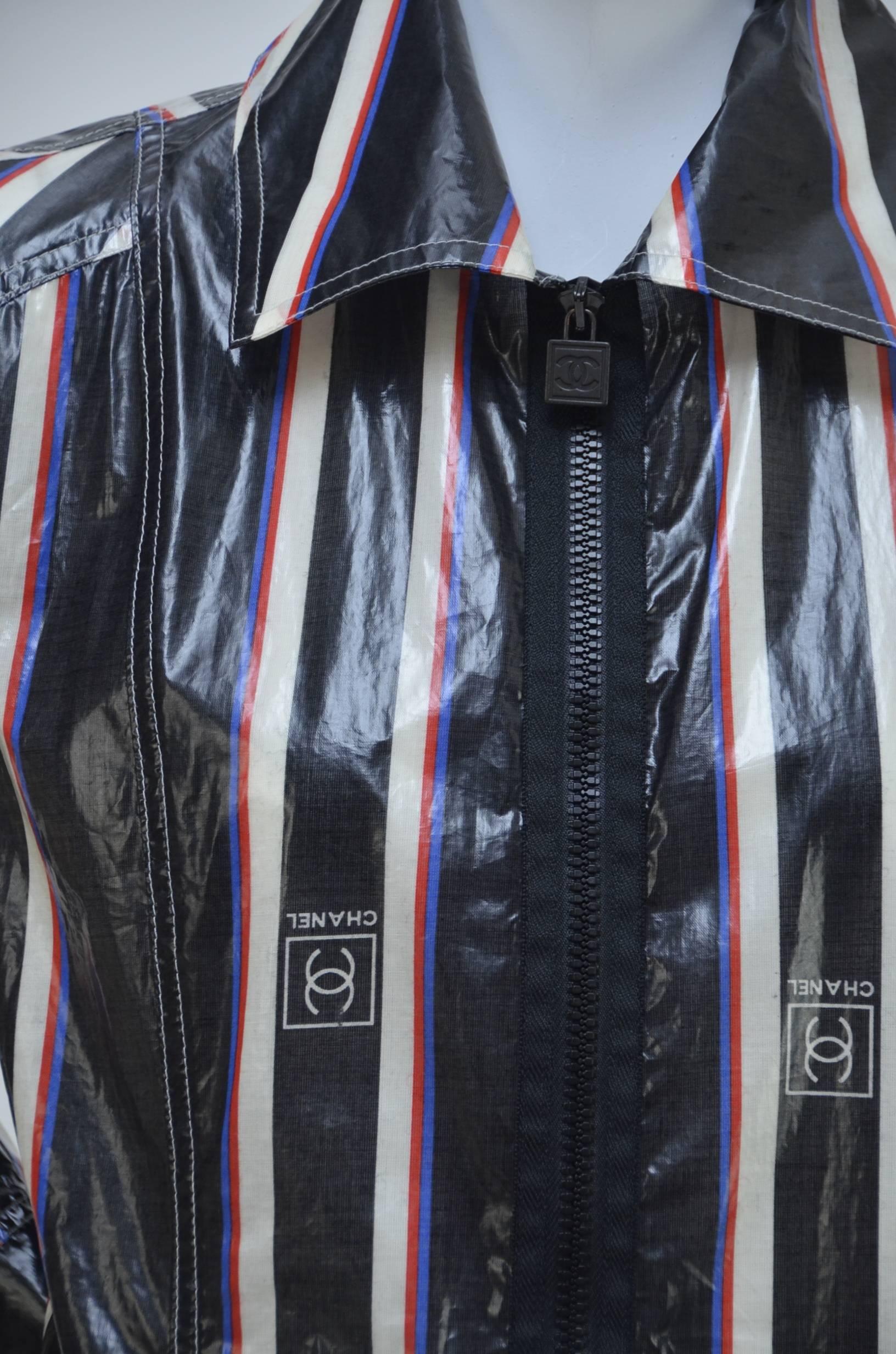 Black Chanel 2007 Collection Raincoat  