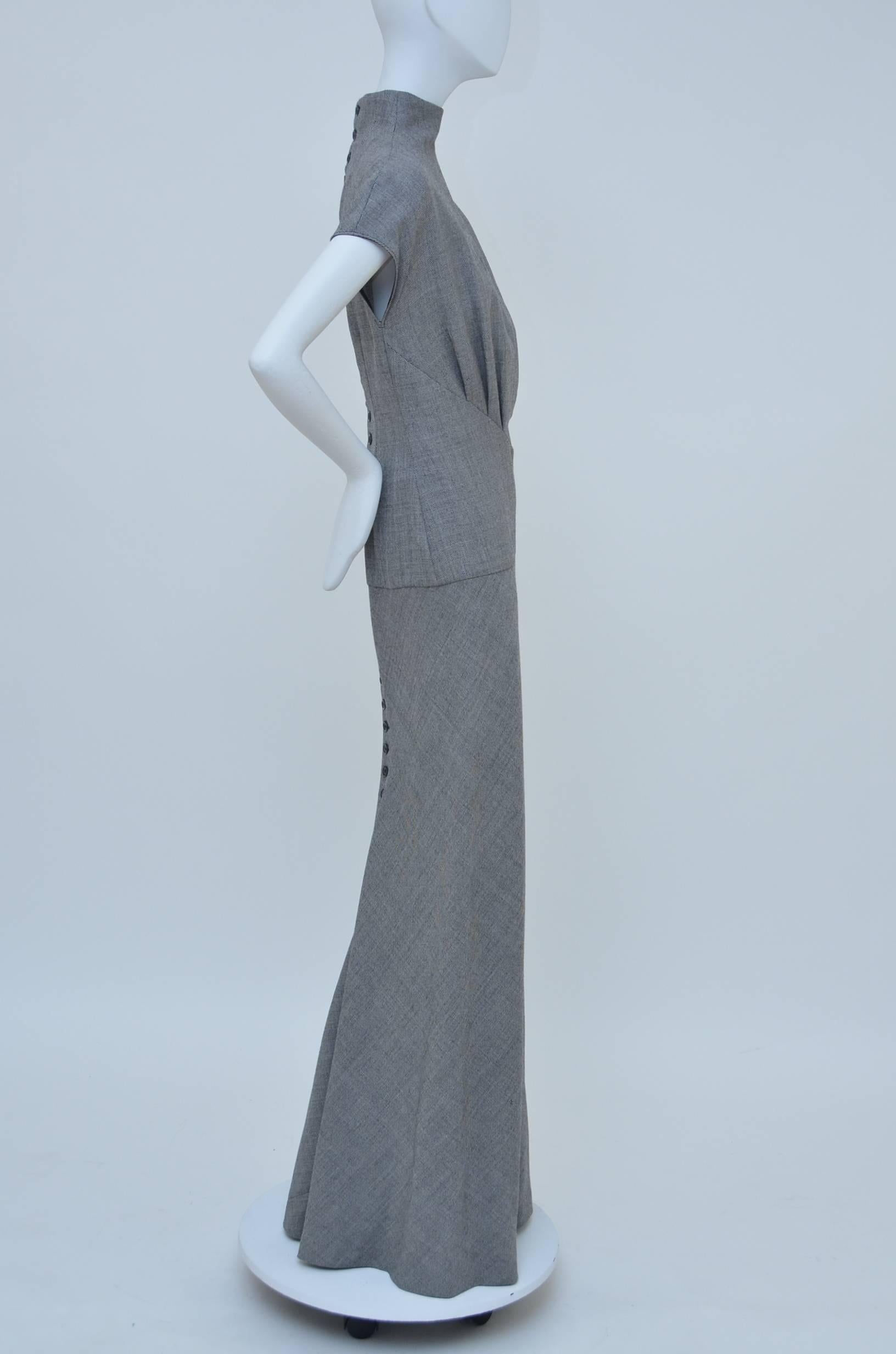 Women's Important Early  Alexander McQueen Joan Collection Runway Fall 1998  Dress