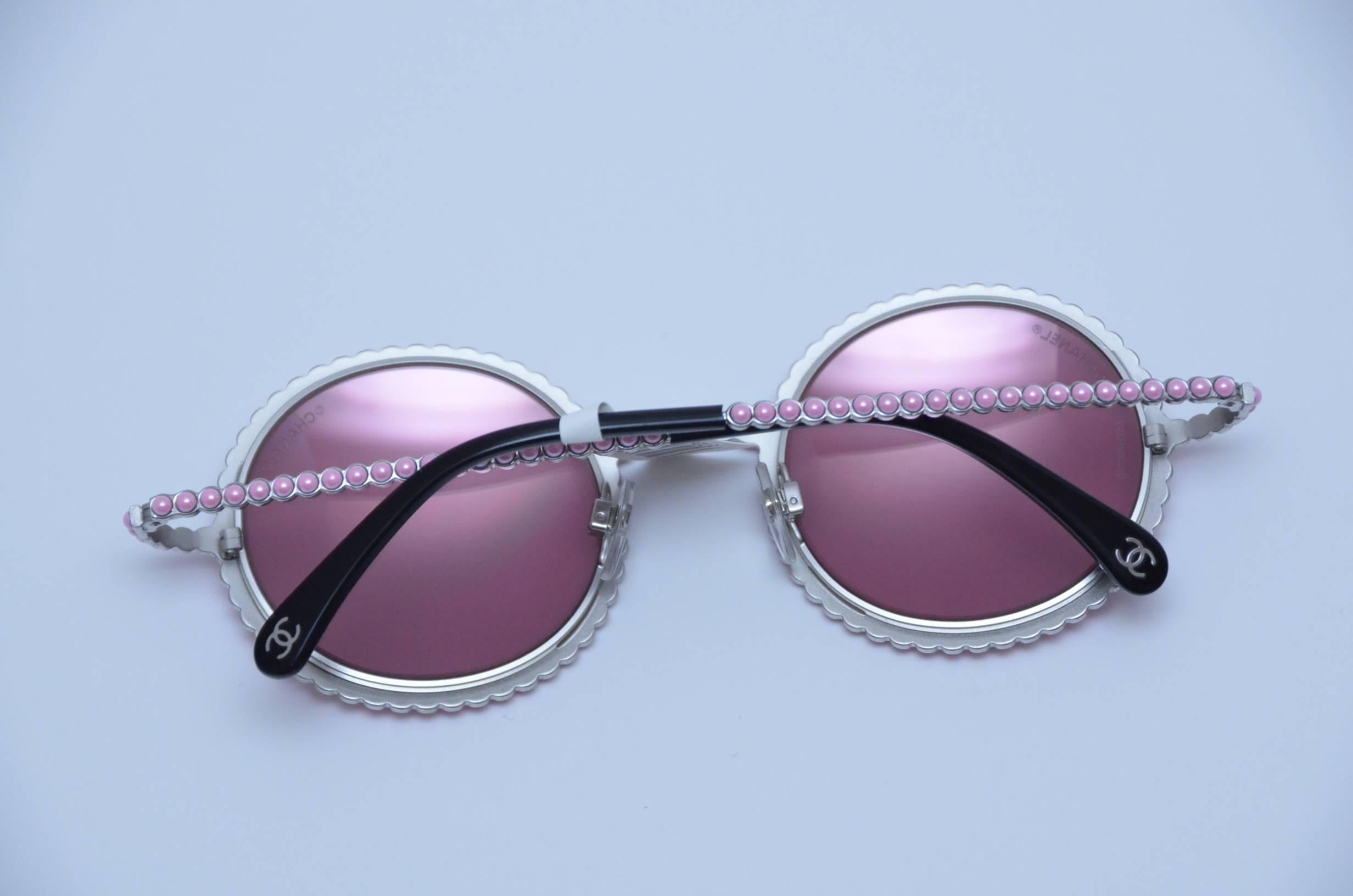 CHANEL PINK PEARL Sonnenbrille 2016 Limited Ed. gesehen auf Rose Depp Collector's 2