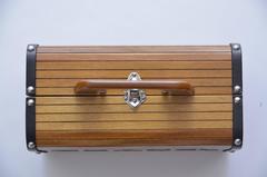 Rare Vintage Chanel Wood & Leather Handbag Seen On Ulyana Sergeenko