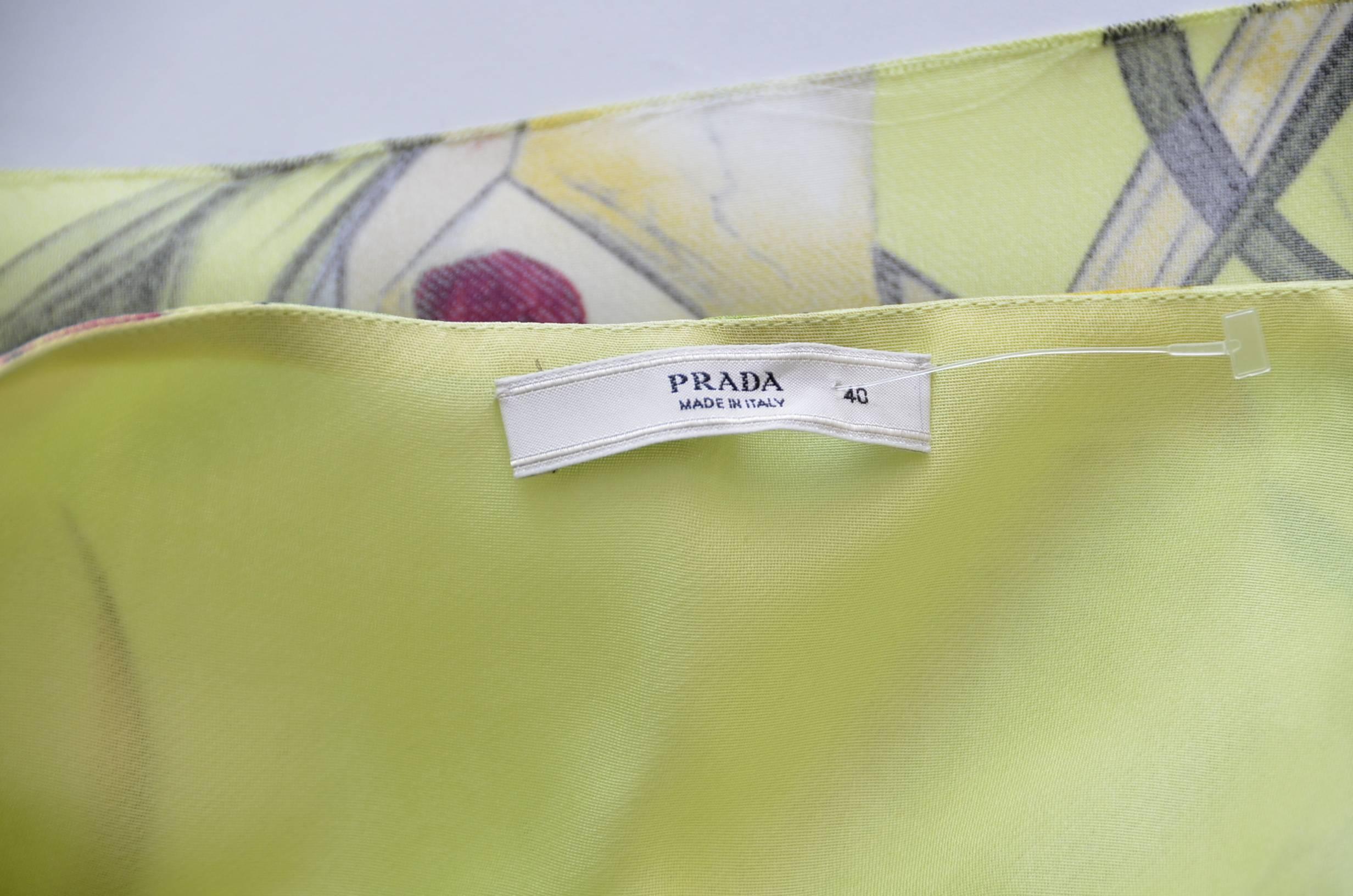 Prada Fairy 2008 Kollektion Rock Neu Größe 40 Damen