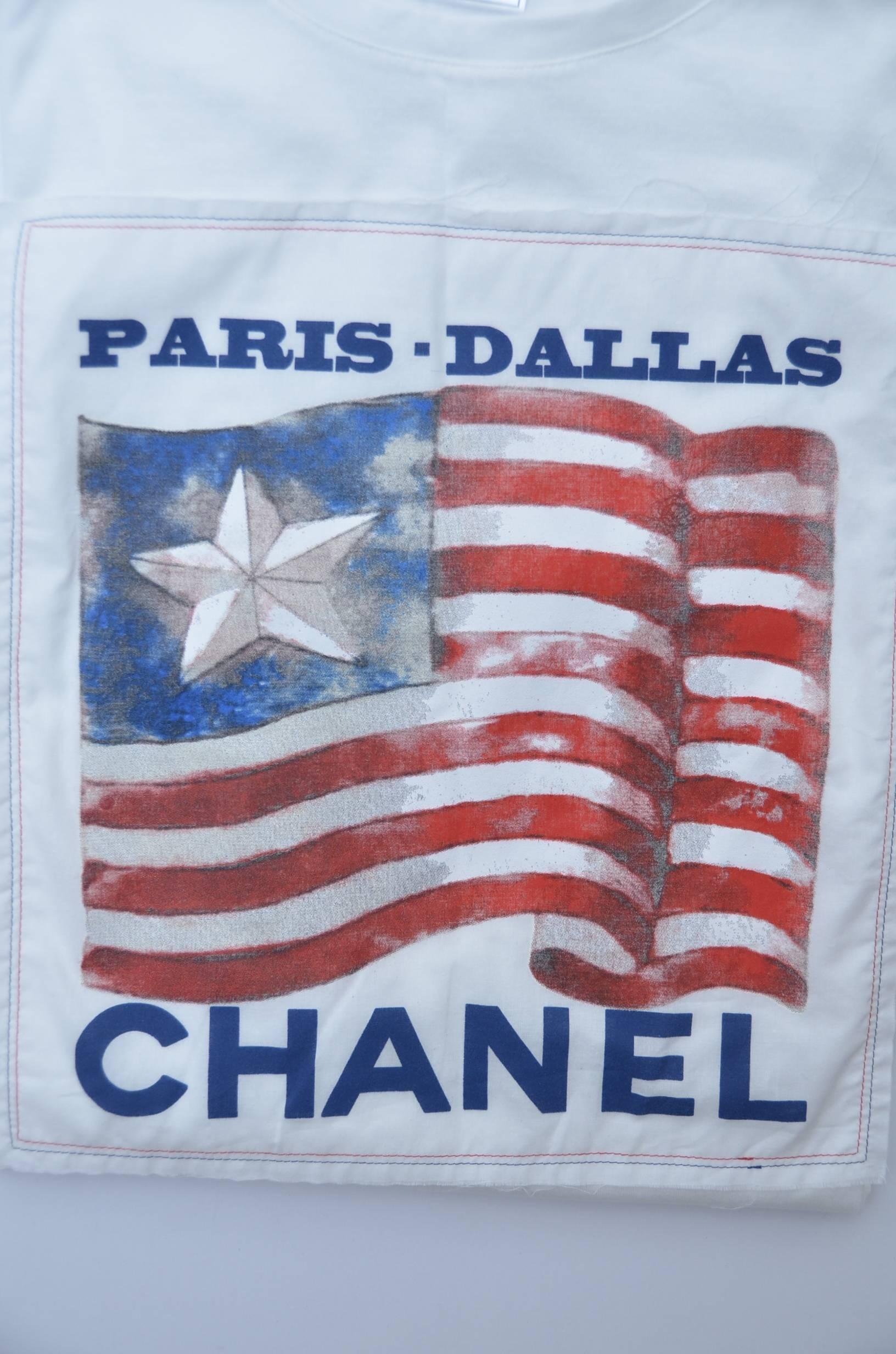 Women's or Men's CHANEL Paris -Dallas  T'shirt  New   L